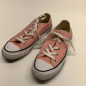 Converse Sneakers Athletic Shoes Low Top Lace Up Canvas Light Pink Womens Size 6